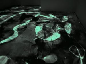 Metallic marble glow floor Cincinnati